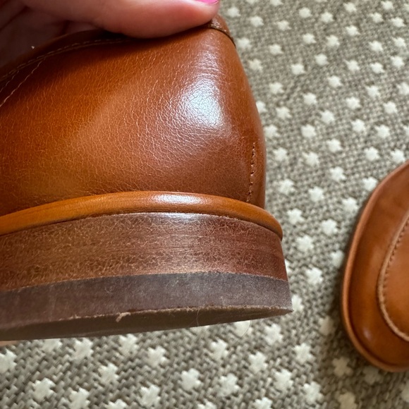 J. McLaughlin Concetta Leather Loafers Toasted Nutmeg/Brown - Picture 3 of 8